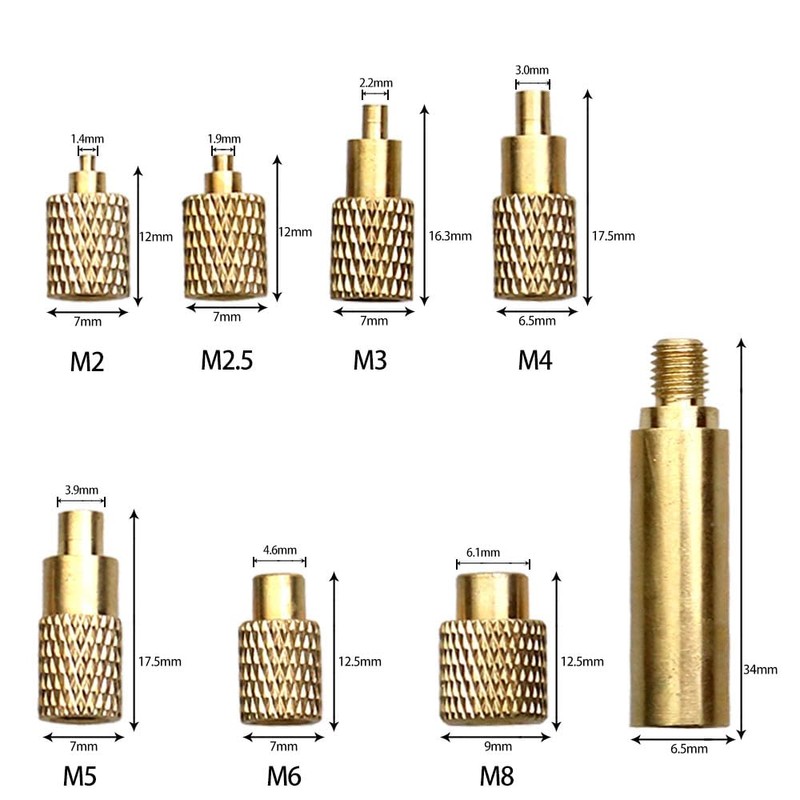 Quicko Heat Set Insert Tool M2 M3 M4 M5 M6