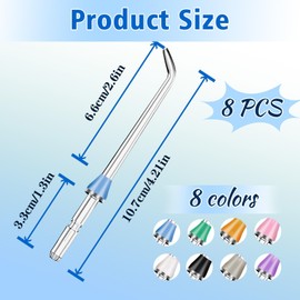 4 Pack Flosser Replacement Tips for Waterpik Water Flosser, Flosser Refill Heads Replacement Heads for Waterpik Compatible with Waterpik Oral Irrigator and Flosser