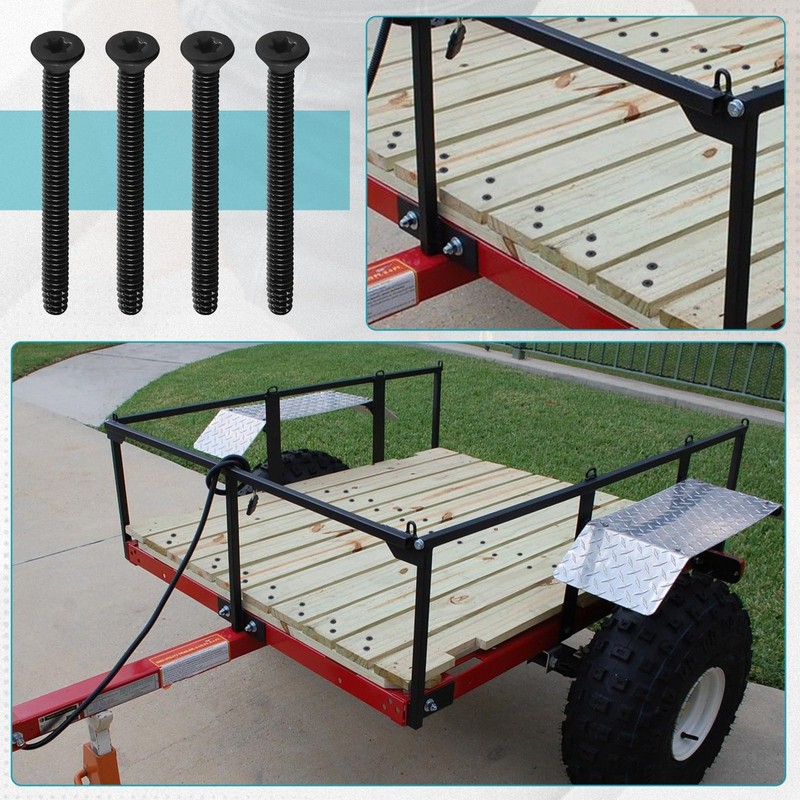 (300pcs) 5/16-18 x 2-1/2" Flat Head Thread Cutting Trailer Deck