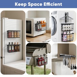 POKIPO Magnetic Dryer Ball Holder,Magnetic Hanger Holder Basket Magnetic Lint Bin No Tools Install for Laundry Room Fridge Storage Hanger Organizer