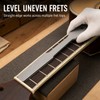Double-Sided Metal Guitar Fret File with Cleaning Brush for Fret