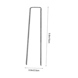 ORFOFE 30pcs Heavy Duty Landscape Fabric Stakes Shaped Anchoring Pins for Garden Turf Artificial Grass and Barrier Fabric Durable Garden Stakes for Secure Ground Cover