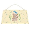 Mr. & Mrs. Panda Decorative Sign Rabbit Flower DIN A6