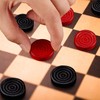 24 Pieces Wooden Checkers Pieces 1.06 Inch Checkers Board Game