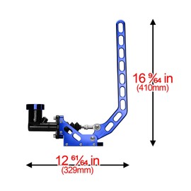 EZAUTOWRAP Blue Hydraulic Racing Hand E Brake with Oil Tank Drift Rally Drifting HandBrake with Oil Tank Aluminium Lever HB10