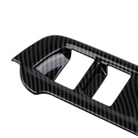 Fewshaw Carbon Fiber Style Interior Window Switch Cover Trims Accessoriess for Rivian R1T R1S