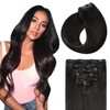 Sunya Clip in Hair Extensions Real Human Hair 7 Pcs