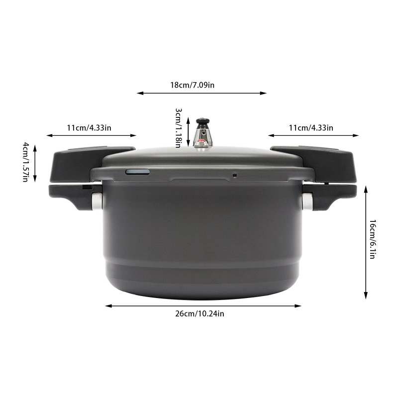 9L/9.5Qt Canner Pressure Cooker Pressure Cooker Large Capacity Aluminum Alloy