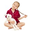 SWOMOG Kids Satin 2 Piece Pyjamas Sets Soft Short Sleeve