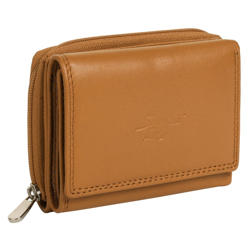 Samantha Look Genuine Leather Women's Purse, Practical Format, Clever Division,