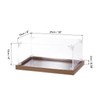 sourcing map Acrylic Display Case, 10"x6"x4" Clear Display Box Assemble