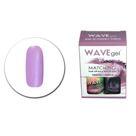 WAVEGEL Soak-0ff Gel & Nail Lacquer Matching Duo Set - Possibly Purple - W4898-4898 I 0.5 Oz