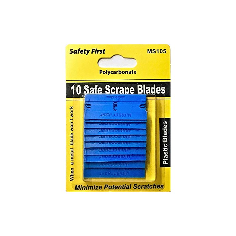 MINISCRAPER® 10 Plastic Double Edged Razor Blades Polycarbonate