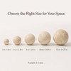 Artisanal Abode Natural Travertine Decorative Sphere, 3.94 Inch Stone Ball