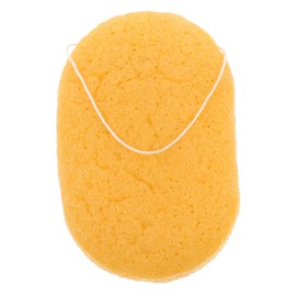 Beavorty 1pc Brown Volcanic Mud Facial Cleansing Sponge Gentle Exfoliating Skin Care Tool for Deep Cleaning Pores and Removing Impurities for Sensitive Areas Face