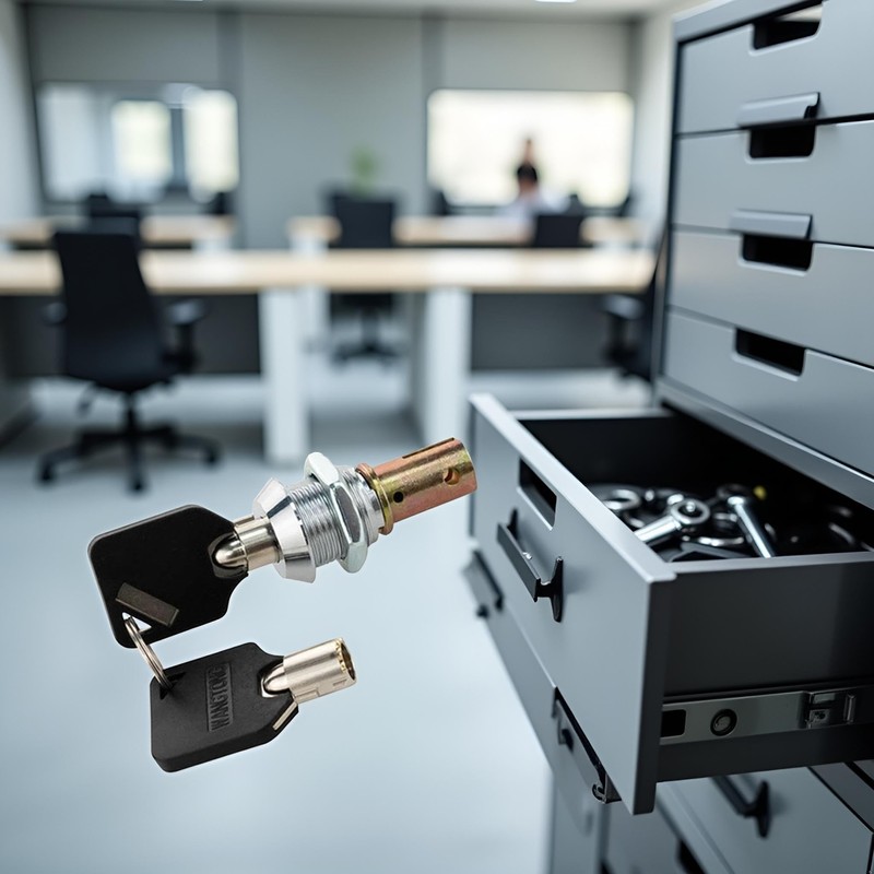 1 Set Toolbox Lock with Keys,Tubular Lock and Key Set