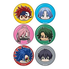 SK∞ Escate Churu Chara Mini Can Badge Set of 6 [Calendar & Langa & Cherry Blossom, Joe, Love Yume, & Tadashi Kikuchi]