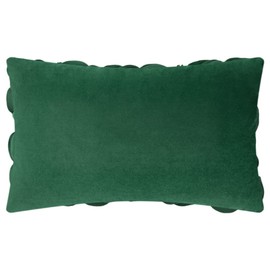 KINGROSE 3D Floral Throw Pillow Case Home Decorative Pillow Cover Soft Cushion Cover Sofa Couch Bed Living Room 12 x 20 Inches Dark Green