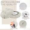 Marsui 4 Pieces Soft Stool Covers Round Bar Stool Cushions