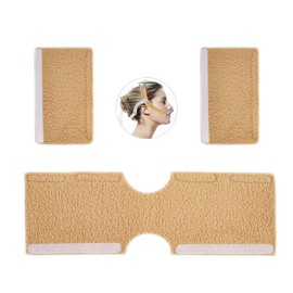 Compatible CPAP Strap Sleeve CPAP Mask Frame Fleece Sleeve, Fleece CPAP Headband Sleeve Set for DreamWear or ResMed AirFit and CPAP Face Pad Cushion (Khaki Color)