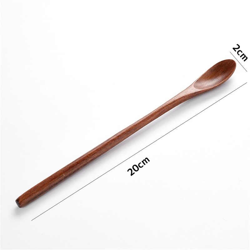 SITEDAN Muddler Spoon Muddler Wooden Dessert Spoon Ice Cream Spoon