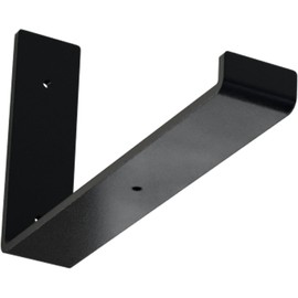 Ekena Millwork BKTM02X12X07HSPBL Steel Bracket Hanging Shelf, 2"W x 12"D x 7"H, Powder Coated Black