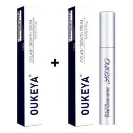 Oukeya Suero Crecimiento Pestañas Y Cejas Efectivo 5ml X2