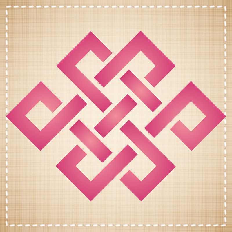 Endless Knot Stencil - 8 x 8cm (S) - Reusable