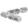 2Pcs Bulkhead Connector 316 Stainless Steel Double Ferrule Wear Plate