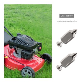 SING F LTD 2 Sets of 398188 Carburetor Float Valve Needle Seat Kit Compatible with Brriggs & Stratton Lawn 83412 90700 91700 Mower Engine Repair Replacement Accessories