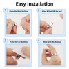 10 Pack Clear Films Compatible with Oura Ring 5, 0.14mm