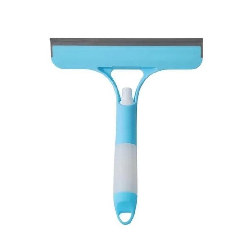 Multi-function Mirror and Window Squeegee with Built-in Spray Bottle -