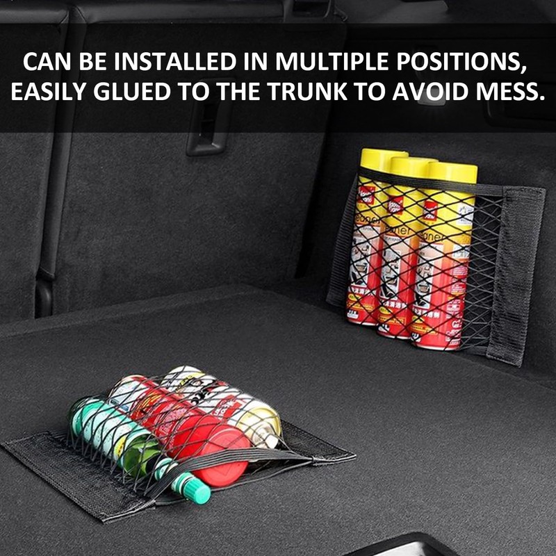 Pack of 5 Car Net Bag Boot Storage Bag Mesh