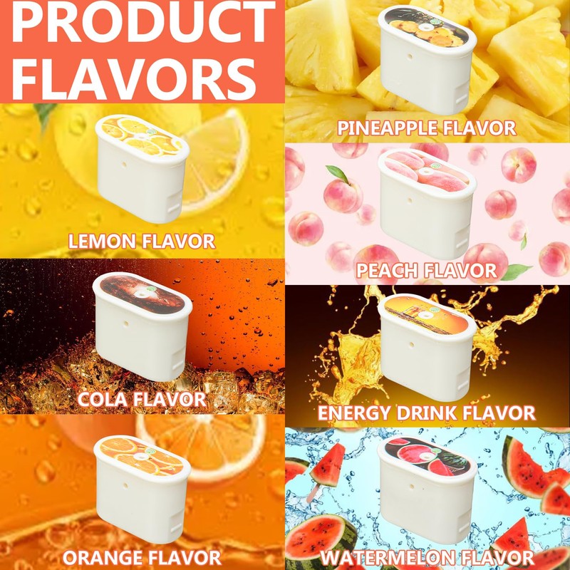 7 PCS Fychuo Water Bottle Flavour Pods, 0 Calories |