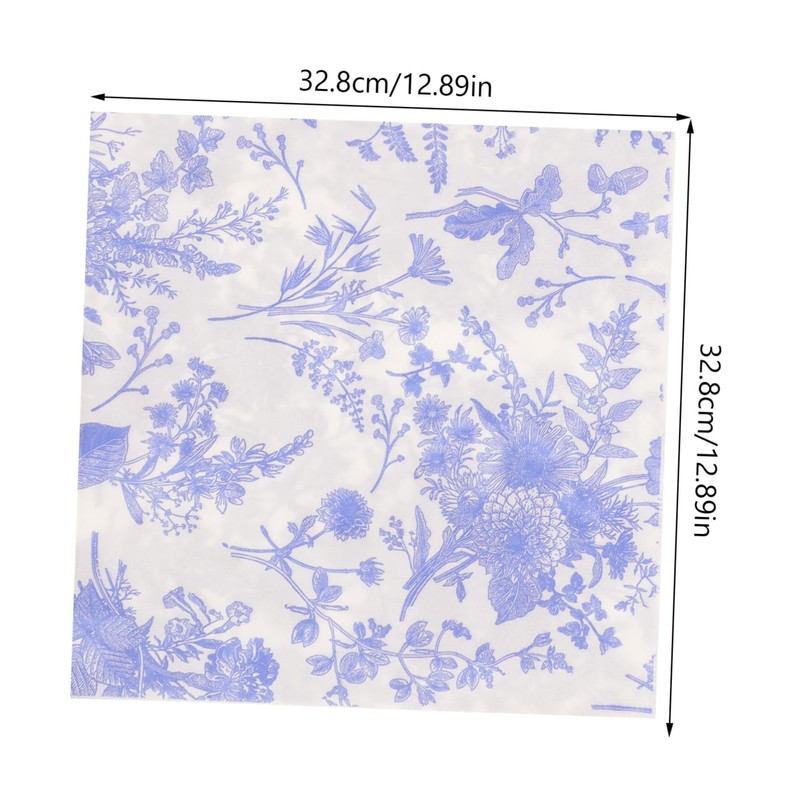 CHILDWEET Leaf Printed Napkins Soft Household Napkins for Parties Weddings