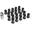 RAYS 74020001001BK Duralumin Lock & Nut Set, Straight Type, M12