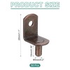 sourcing map 50Pcs Shelf Support Pegs, 5mm L-Shaped Bracket with