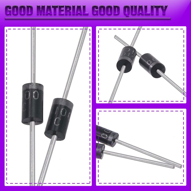 Swpeet 70Pcs 7 Types of Schottky Rectifier Diode Kit, Including