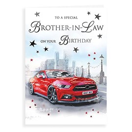Piccadilly Greetings Regal Publishing Traditional Birthday Card Brother In Law - 9 x 6 inches