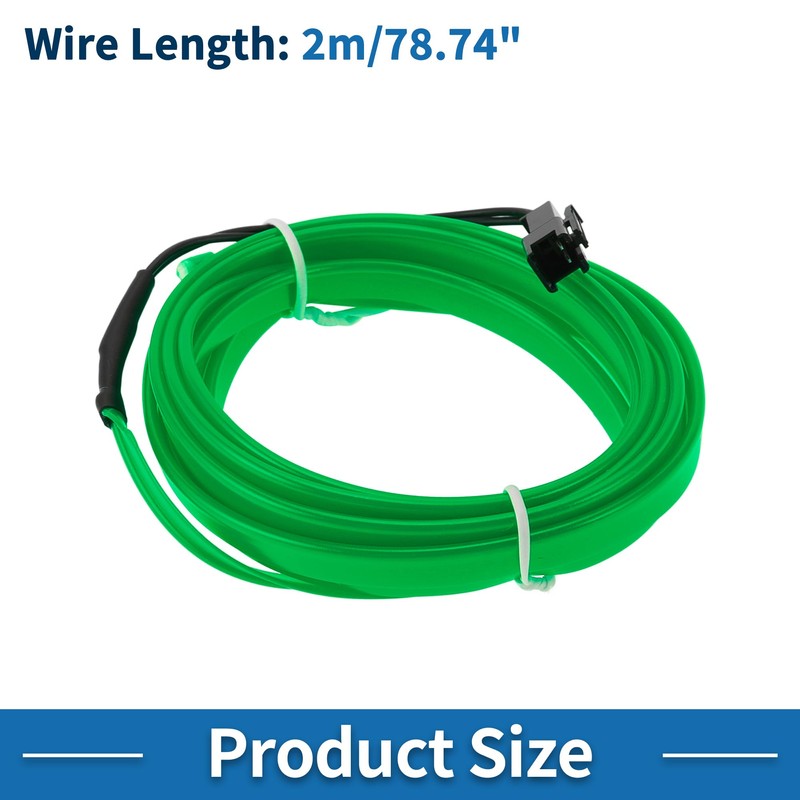 A ABSOPRO 2m EL Wire Cable LED Glow String Light