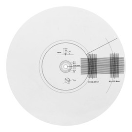Mayrecords Turntable Cartridge Alignment Protractor Mat, 12 inch Acrylic Vinyl Record Mat, Anti-Slip LP Vinyl Record Pickup Calibration Plate for Turntable Accessories (Style B)