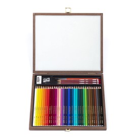 STABILO Watercolour colouring pencil, aquacolor, 36 wooden case, 36 coloured pencils, 3 HB pencils, 1 eraser, 1 sharpener, 1 brush