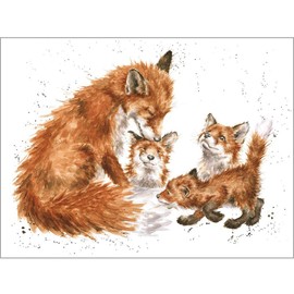 Wrendale Designs Greeting Card - THE BEDTIME KISS (Foxes)