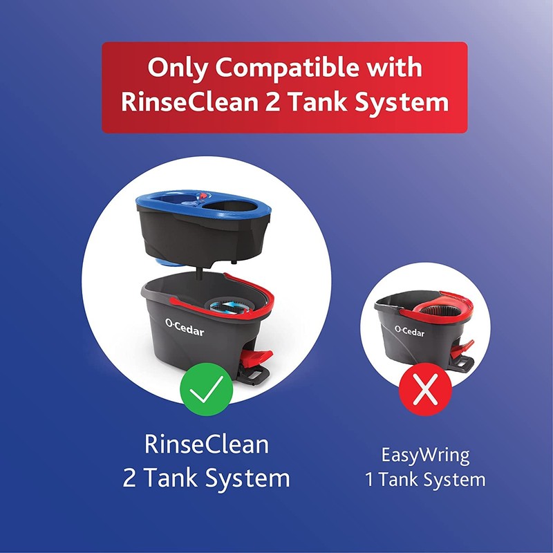 O-Cedar RinseClean Spin Mop Microfiber Refill, 1 CT (Pack of