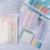 moinkerin Pack of 900 Sticky Notes with 12 Pastel Highlighters