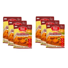 Rasoi Magic Spice Mix for Paneer Tikka Masala (Pack of 6) | Ready to cook | No Added Preservatives, No Artificial Colors | Restaurant like Flavors in 15 minutes| Ready-to-cook Mix | 50g Each Packet