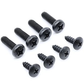 ReplacementScrews Stainless License Plate Screws Compatible with Honda - Front or Rear Mount - Black Oxide - 18-8/304 Grade Stainless Steel - Fits All Models (Pilot, Accord, Odyssey etc) (Pack of 4)