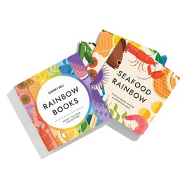 Rainbow Books Fancy Flavors Collection 3 Board Book Box Set Including Gourmet, Spice, Seafood Rainbow. Newborn Baby And Toddler Foodie Essential Must Haves Read Aloud Rhymes Sight Words By Chunky Deli