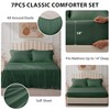 Velorose King Comforter Set Emerald Green - Bed in a