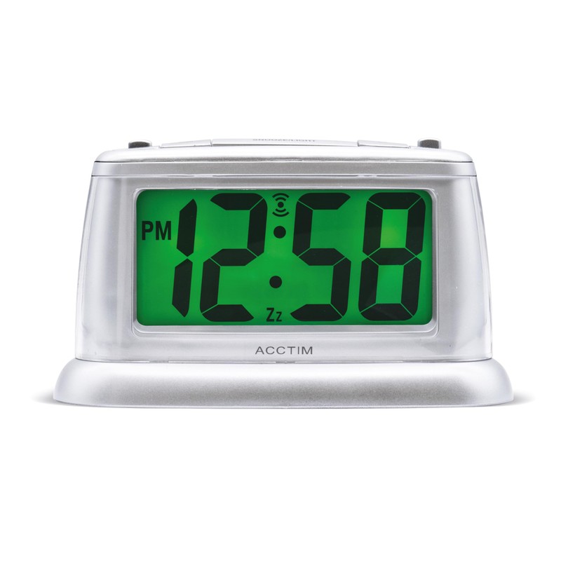 Acctim Juno Smartlite Digital Alarm Clock Smartlite® Crescendo Alarm (Silver)
